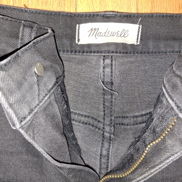 Madewell Straight Leg Jeans in Dark Gray - Picture 2 of 5